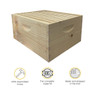 Assembled 9 5/8" Deep Hive Kit with Plastic Coated Foundation and Assembled Frames,Z194, Mann Lake Ltd.