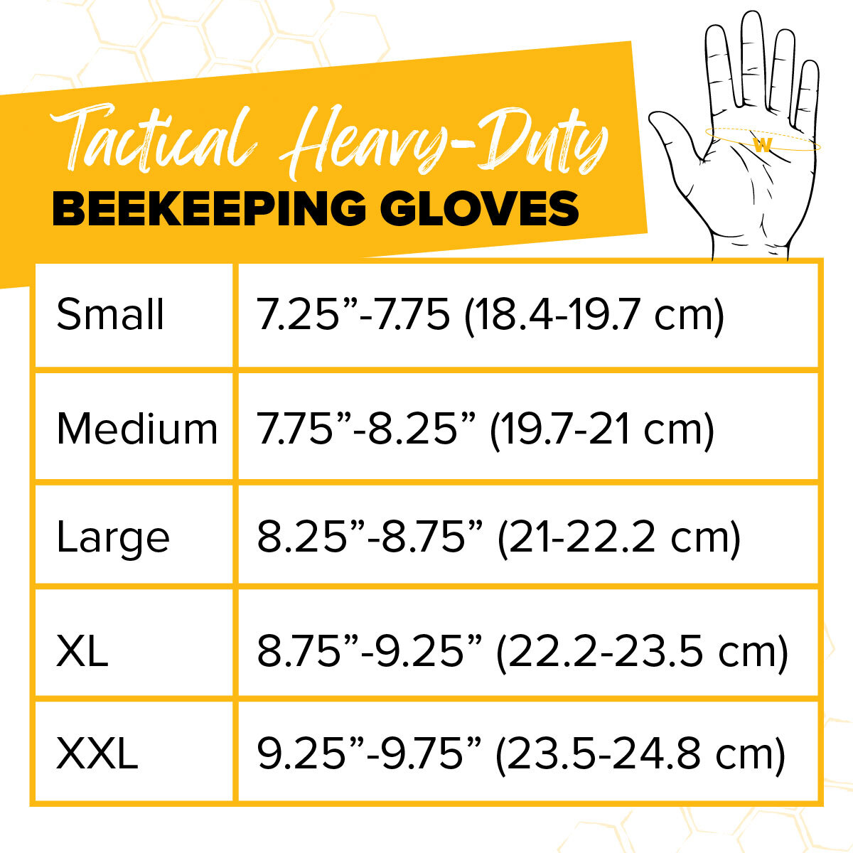 Tactical Glove Sizing Chart