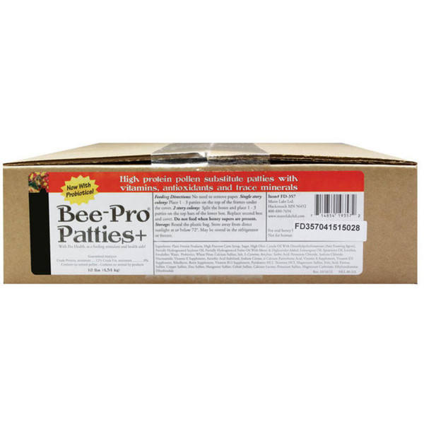Bee-Pro Patties 10 lb. Box,FD357, Mann Lake Ltd.