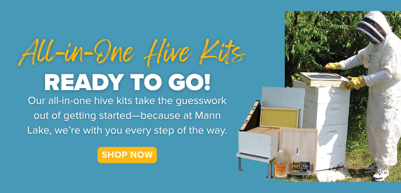 Image shows beekeeping hive kits, ready-to -use.