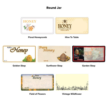 Round Jar Labels for Honey Bottles, 250 pk,Z283, Mann Lake Ltd.