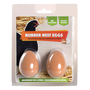 Rubber Nest Eggs 2 pk