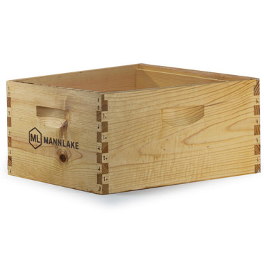 Assembled 9 5/8 10 Frame Commercial Grade Wax Dipped Hive Body, WP101, Mann Lake Ltd.